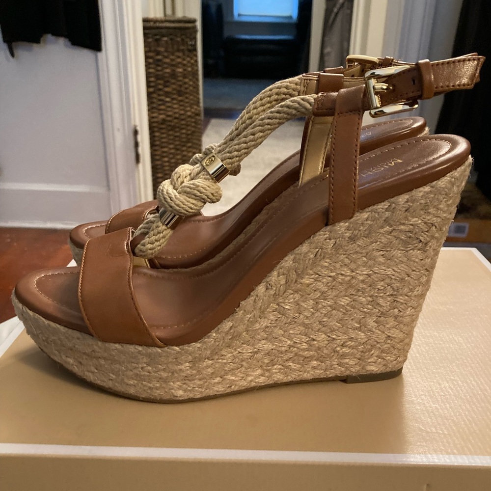 Michael Kors Holly Wedge Leather Luggage
